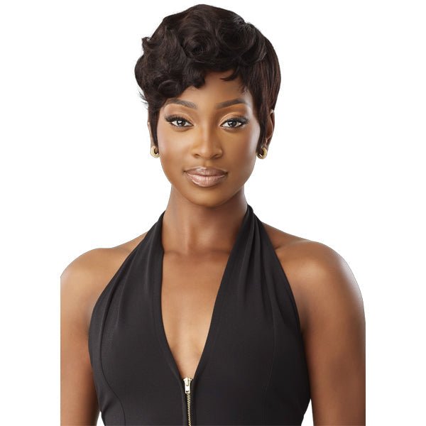 Outre 100% Human Hair Fab & Fly Gray Glamour Full Cap Wig - HH RIRI - EgoWigs.com