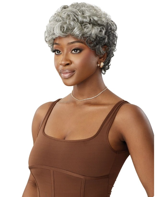 Outre 100% Human Hair Fab & Fly Gray Glamour Wig - EMIR - EgoWigs.com