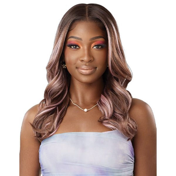 Outre Airtied Human Hair Blend Glueless 13X6 HD Lace Front Wig - HHB NATURAL WAVE 20" - EgoWigs.com