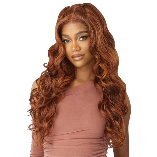 Outre Human Hair Blend 5x5 Lace Closure Wig - HHB GLAM CURLS 24" - EgoWigs.com