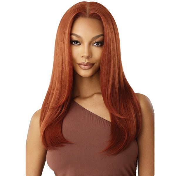 Outre Human Hair Blend 5x5 Lace Closure Wig - HHB NATURAL YAKI 22" - EgoWigs.com