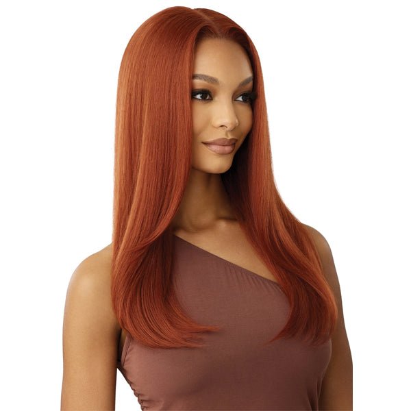 Outre Human Hair Blend 5x5 Lace Closure Wig - HHB NATURAL YAKI 22" - EgoWigs.com