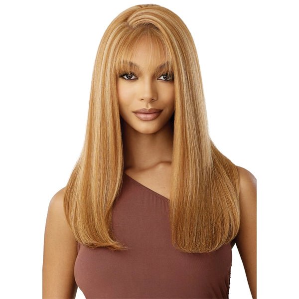 Outre Human Hair Blend 5x5 Lace Closure Wig - HHB NATURAL YAKI 22" - EgoWigs.com