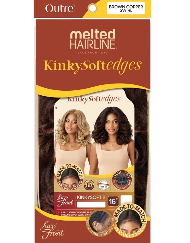 Outre Melted Hairline Kinkysoft Edges Synthetic HD Lace Frontal Wig - KINKYSOFT 2 - EgoWigs.com