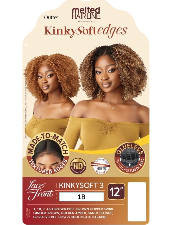 Outre Melted Hairline Kinkysoft Edges Synthetic HD Lace Frontal Wig - KINKYSOFT 3 - EgoWigs.com