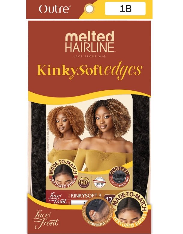 Outre Melted Hairline Kinkysoft Edges Synthetic HD Lace Frontal Wig - KINKYSOFT 3 - EgoWigs.com