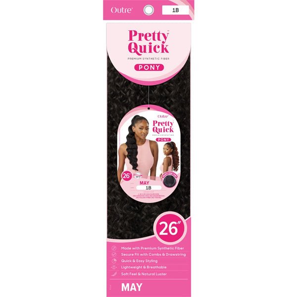 Outre Pretty Quick Synthetic Wrap Ponytail - MAY - EgoWigs.com