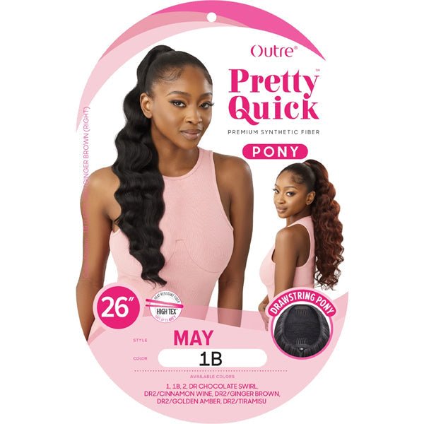 Outre Pretty Quick Synthetic Wrap Ponytail - MAY - EgoWigs.com