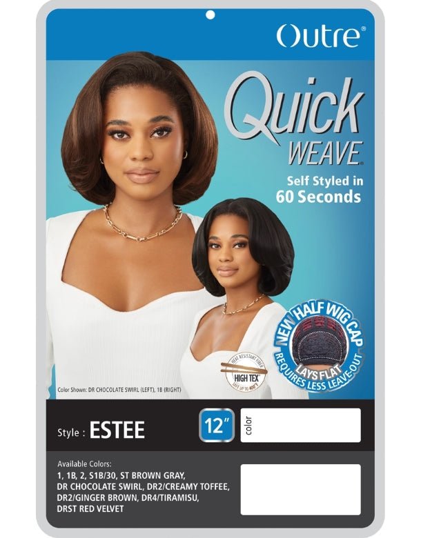 Outre Quick Weave Synthetic Half Wig - ESTEE - EgoWigs.com