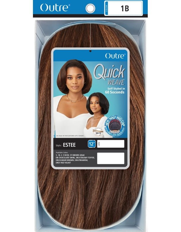 Outre Quick Weave Synthetic Half Wig - ESTEE - EgoWigs.com