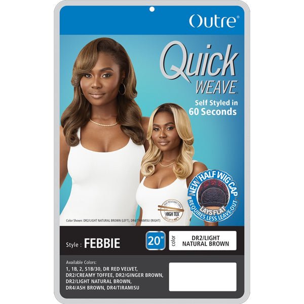 Outre Quick Weave Synthetic Half Wig - FEBBIE - EgoWigs.com