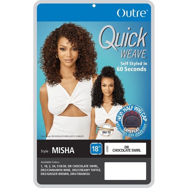 Outre Quick Weave Synthetic Half Wig - MISHA - EgoWigs.com