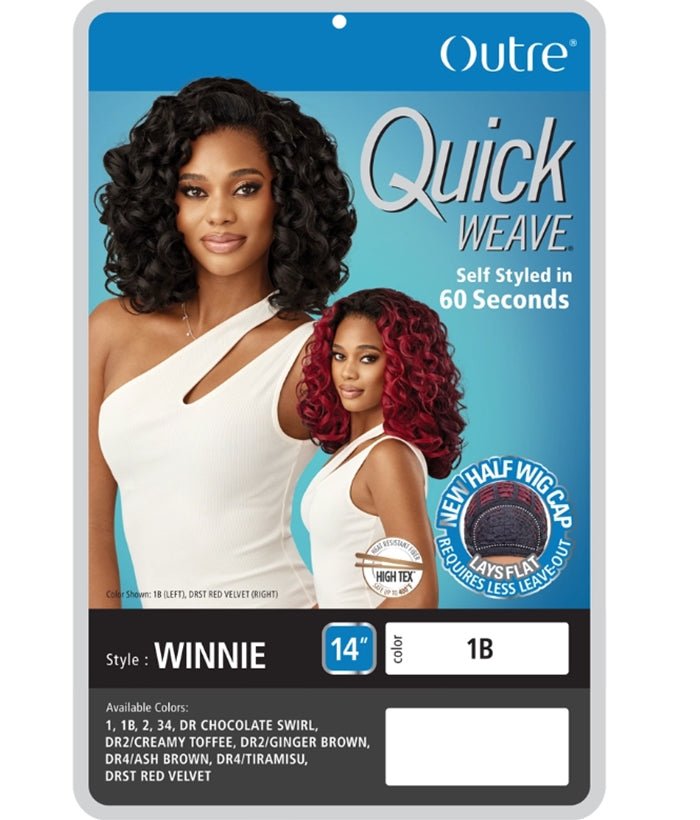 Outre Quick Weave Synthetic Half Wig - WINNIE - EgoWigs.com