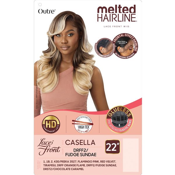 Outre Synthetic Melted Hairline HD Lace Front Wig - CASELLA - EgoWigs.com