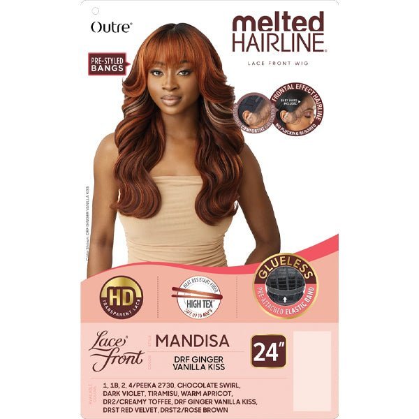 Outre Synthetic Melted Hairline HD Lace Front Wig - MANDISA - EgoWigs.com