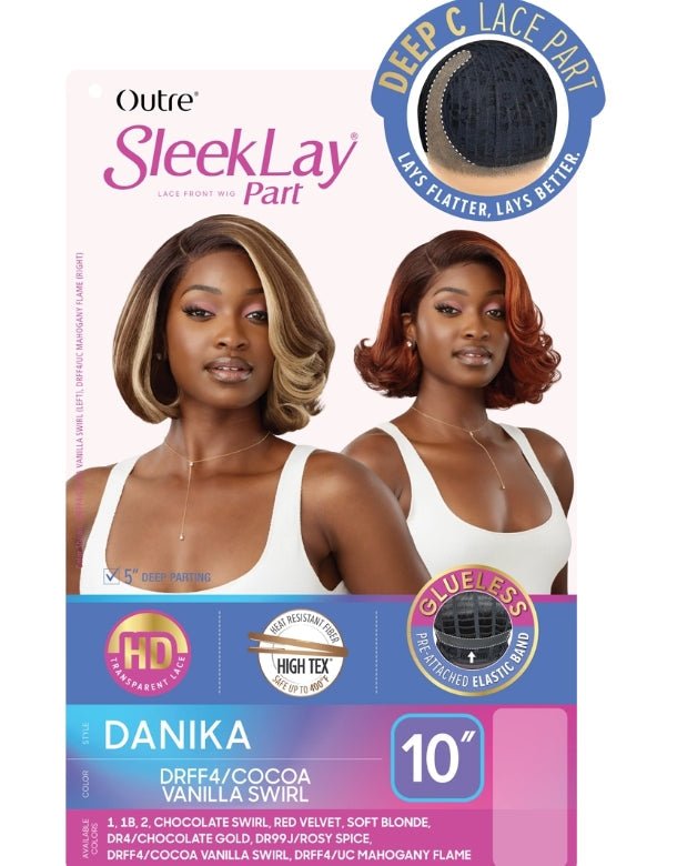 Outre Synthetic Sleeklay Part HD Lace Front Wig - DANIKA - EgoWigs.com