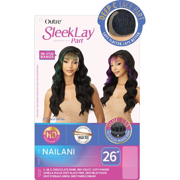 Outre Synthetic Sleeklay Part HD Lace Front Wig - NAILANI - EgoWigs.com