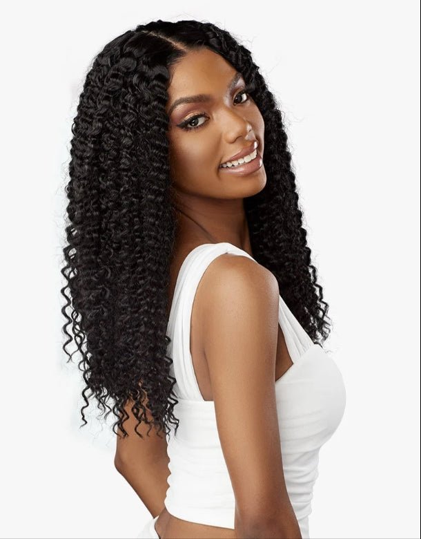 Sensationnel Butta Lace Human Hair Blend Lace Front Wig - KINKY WATER WAVE 18″ - EgoWigs.com