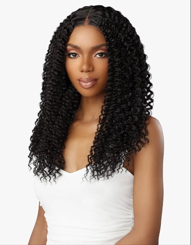 Sensationnel Butta Lace Human Hair Blend Lace Front Wig - KINKY WATER WAVE 18″ - EgoWigs.com