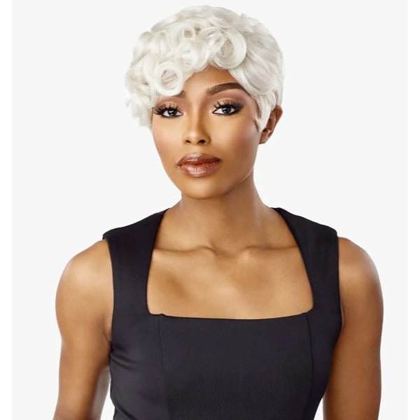 Sensationnel Empire Salt & Pepper 100% Human Hair Celebrity Series Wig - FLORA - EgoWigs.com