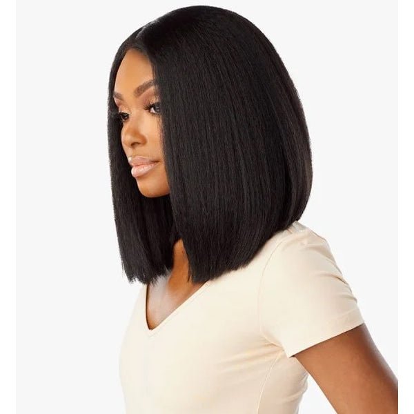 Sensationnel Kinky Edges Kinks & Co 13x6 HD Lace Front Wig - 13x6 KINKY BOB 14" - EgoWigs.com