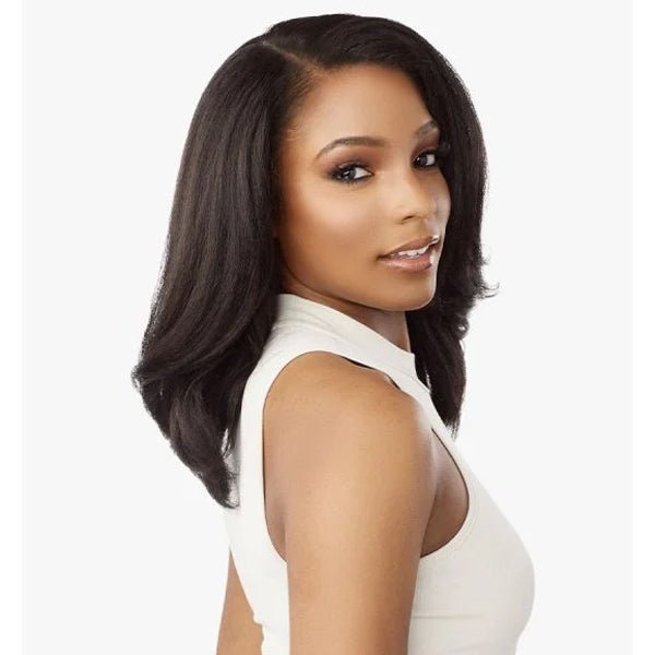 Sensationnel Kinky Edges Kinks & Co 13x6 HD Lace Front Wig - 13x6 KINKY LAYERED BLOW OUT 14 - EgoWigs.com