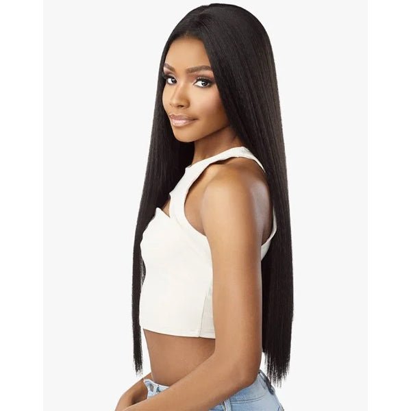 Sensationnel Kinky Edges Kinks & Co 13x6 HD Lace Front Wig - 13x6 KINKY SILK PRESSED 26 - EgoWigs.com