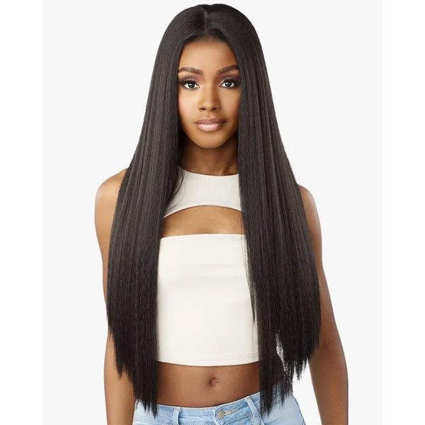 Sensationnel Kinky Edges Kinks & Co 13x6 HD Lace Front Wig - 13x6 KINKY SILK PRESSED 26 - EgoWigs.com