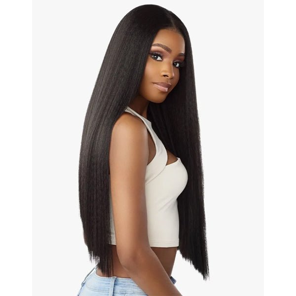 Sensationnel Kinky Edges Kinks & Co 13x6 HD Lace Front Wig - 13x6 KINKY SILK PRESSED 26 - EgoWigs.com