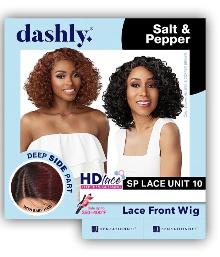 Sensationnel Synthetic Hair Dashly Salt & Pepper Lace Wig - SP LACE UNIT10 - EgoWigs.com