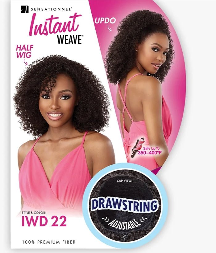 Sensationnel Synthetic Half Wig Instant Weave Drawstring Cap - IWD 22 - EgoWigs.com