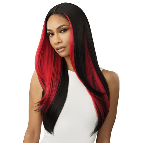 Outre Color Bomb Lace Front Wig - CHANDICE - EgoWigs.com-1 - BLACK