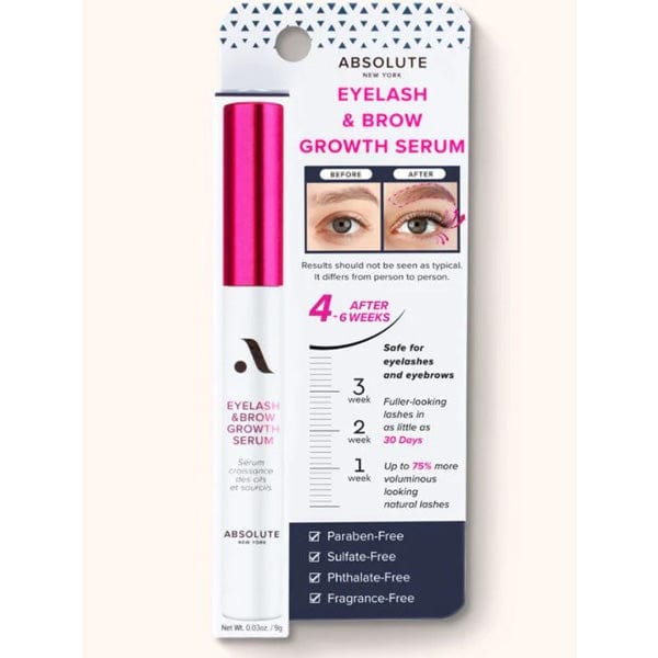 Absolute New York Eyelash & Brow Growth Serum - 0.03oz/9g - (MEBS01) - (C) - EgoWigs.com