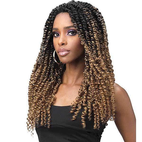 Bobbi Boss Deep Part Lace Wigs Bobbi Boss Premium Synthetic Hand Braided 4x4 Lace Front Wig - MLF518 SPRING TWIST 20"