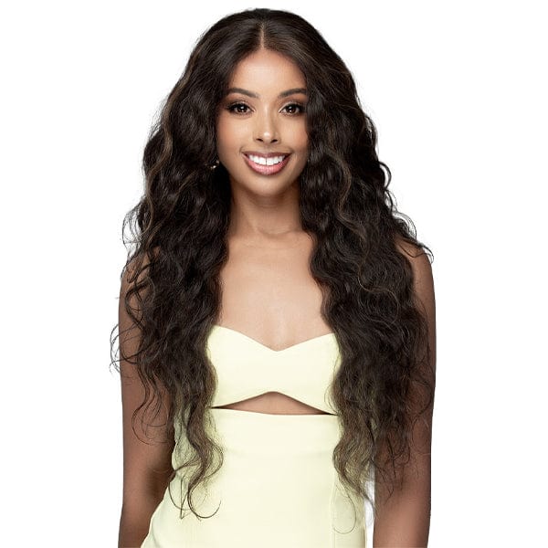 Bobbi Boss Frontal Lace Wigs Bobbi Boss Human Hair Blend 13x4 Full Lace Wig - FLB001 RAVEN