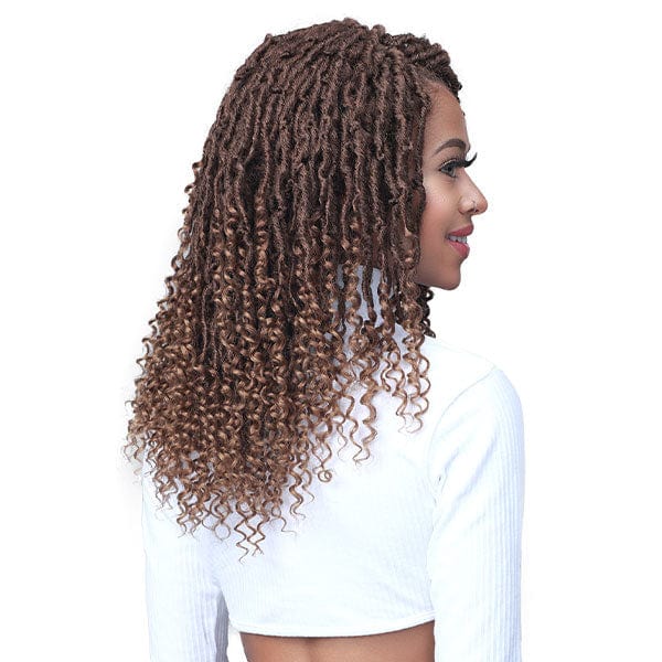 Bobbi Boss Synthetic Hair Lace Front Wig - MLF617 MICRO LOCS CURLY TIPS 22 - EgoWigs.com-1 - BLACK