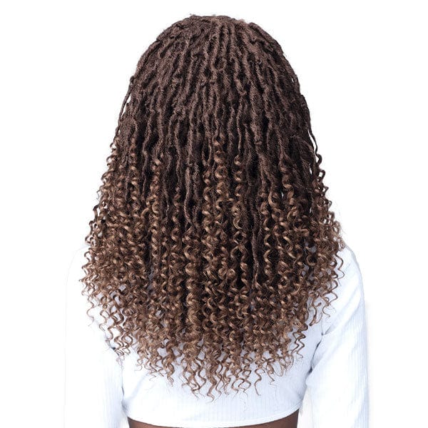 Bobbi Boss Synthetic Hair Lace Front Wig - MLF617 MICRO LOCS CURLY TIPS 22 - EgoWigs.com-1 - BLACK