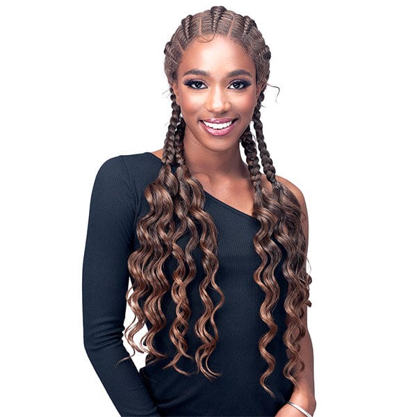 Bobbi Boss Frontal Lace Wigs Bobbi Boss Synthetic Hair Natural Style Lace Wig - MLF629 GHANA STITCH BRAID