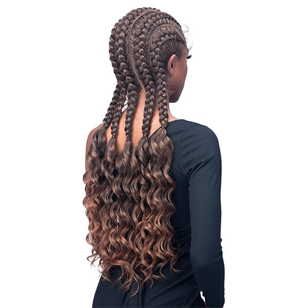 Bobbi Boss Frontal Lace Wigs Bobbi Boss Synthetic Hair Natural Style Lace Wig - MLF629 GHANA STITCH BRAID