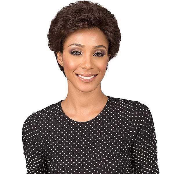 Bobbi Boss Human Hair Blend Full Wigs Bobbi Boss Designer Mix Human Hair Blend Full Hand-Tied Wig - MBD001 LOIS