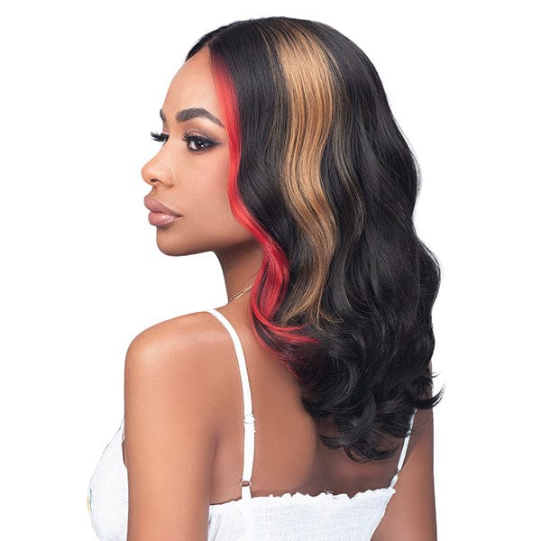 Bobbi Boss Human Hair Blend Lace Wigs Bobbi Boss Designer Mix Human Hair Blend HD Lace Wig - MOGL101 LIV