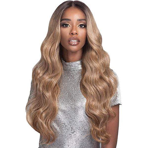 Bobbi Boss Human Hair Blend Lace Wigs Bobbi Boss Human Hair Blend 13X4 Swiss Lace Front Wig - MBLF190 CARMELA