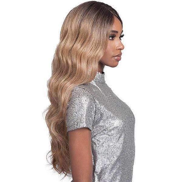 Bobbi Boss Human Hair Blend Lace Wigs Bobbi Boss Human Hair Blend 13X4 Swiss Lace Front Wig - MBLF190 CARMELA