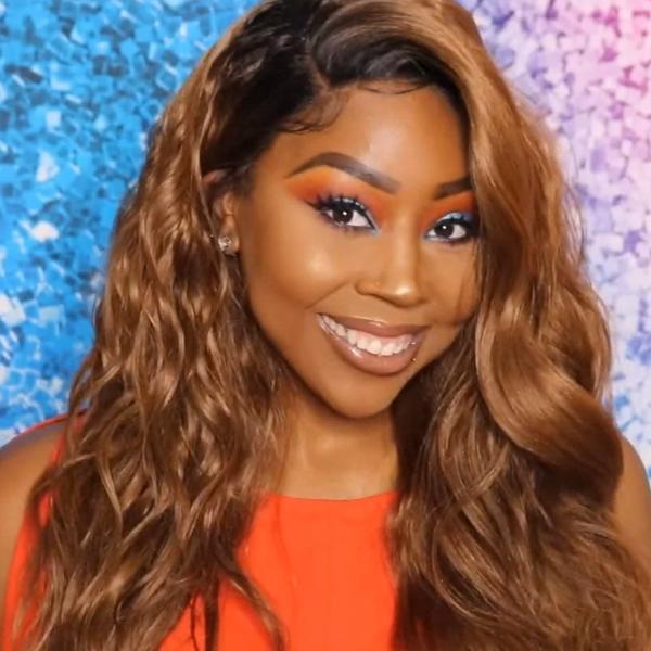 Bobbi Boss Human Hair Blend Lace Wigs Bobbi Boss Human Hair Blend 360 Swiss Lace Wig - MBLF270 AMBRA