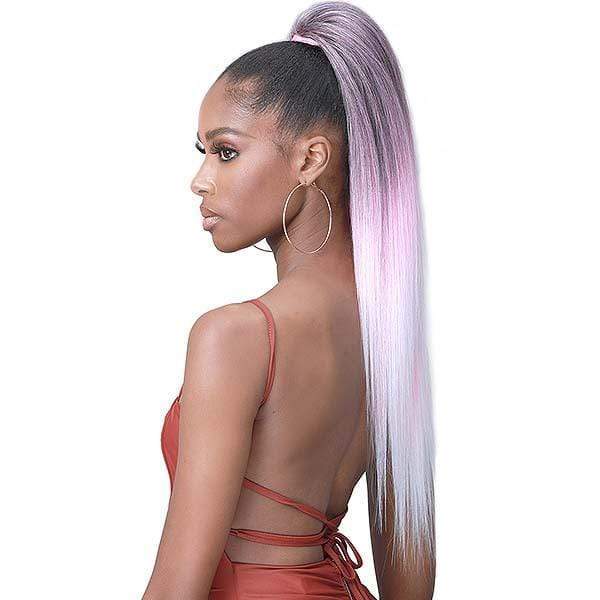 Bobbi Boss Ponytail Bobbi Boss Miss Origin Tress Up Human Hair Blend Ponytail - MOD010 YAKI STRAIGHT 28"