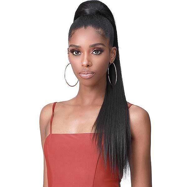 Bobbi Boss Ponytail Bobbi Boss Miss Origin Tress Up Human Hair Blend Ponytail - MOD010 YAKI STRAIGHT 28"