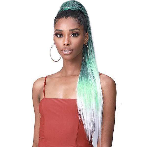 Bobbi Boss Ponytail Bobbi Boss Miss Origin Tress Up Human Hair Blend Ponytail - MOD011 YAKI STRAIGHT 32"