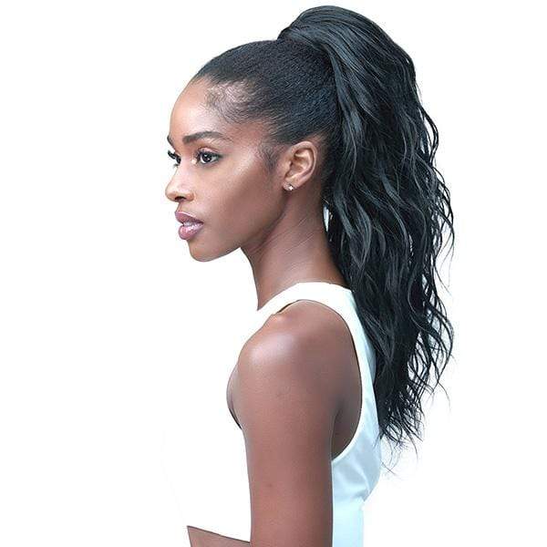 Bobbi Boss Ponytail Bobbi Boss Miss Origin Tress Up Human Hair Blend Ponytail - MOD014 LOOSE WAVE 18"