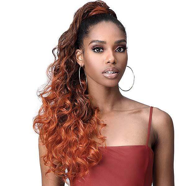 Bobbi Boss Ponytail Bobbi Boss Miss Origin Tress Up Human Hair Blend Ponytail - MOD021 OCEAN WAVE 28"