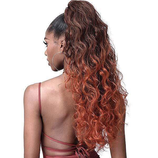 Bobbi Boss Ponytail Bobbi Boss Miss Origin Tress Up Human Hair Blend Ponytail - MOD021 OCEAN WAVE 28"